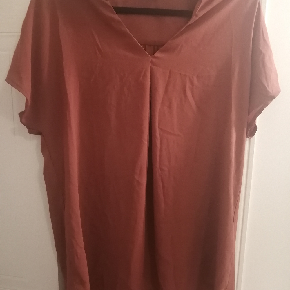 Reitmans Terracotta Short Sleeve Top - Picture 6 of 6